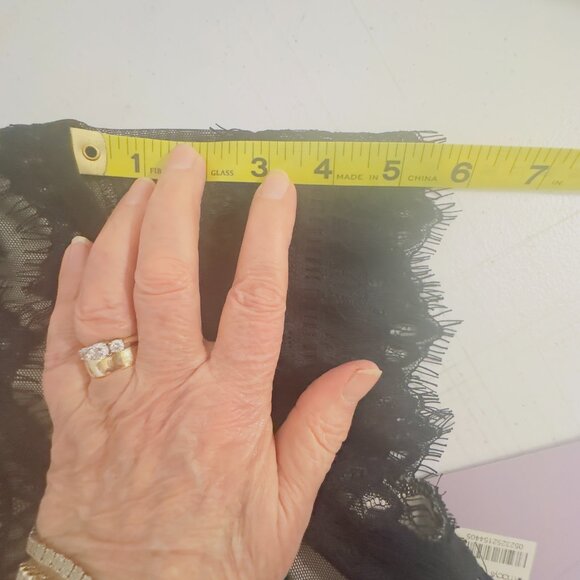 JS Collection Black Lace Dress Size 14 Ladies NWT Nude Underlay Cocktail Evening - Picture 6 of 16